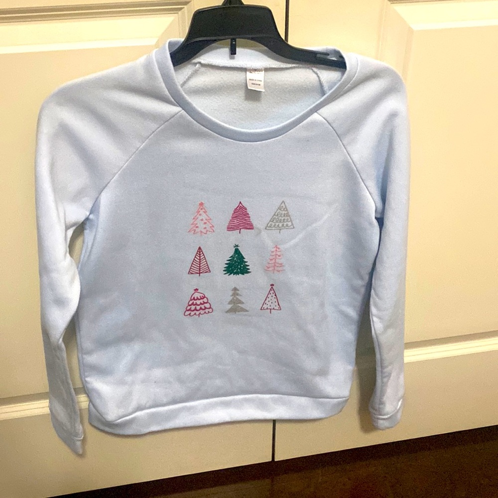 Girls fleece Christmas sweater